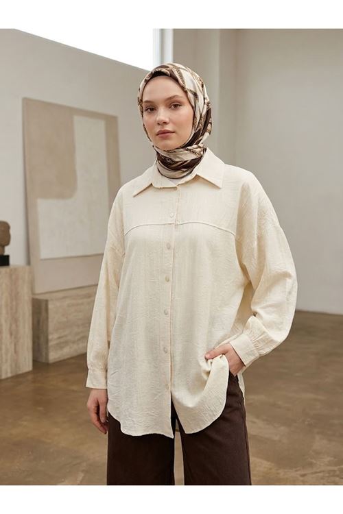 Ön Roba Detaylı Tunik-Taş
