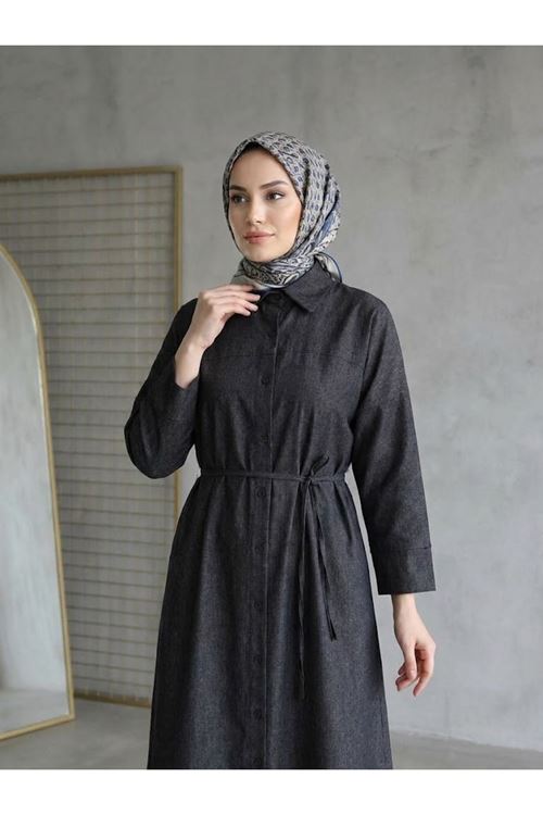 Roba Detay Elbise-Siyah