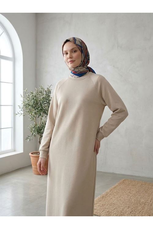 Reglan Kol Oysho Elbise-Bej