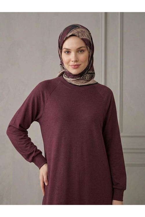 Reglan Kol Pike Elbise-Bordo