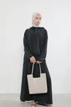 Pat Detay Etekli Takım-Siyah