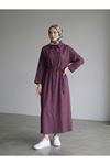 Roba Detay Elbise-Bordo