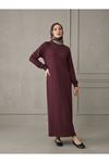 Reglan Kol Pike Elbise-Bordo