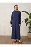 Reglan Kol Pike Elbise-Lacivert