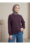 Parçalı Oysh Tunik-Bordo