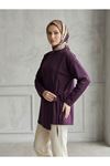 Pat Detay Yan Bağlamalı Tunik-Bordo
