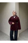 Biye Detay Golden Fox Ceket-Bordo