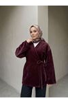 Biye Detay Golden Fox Ceket-Bordo